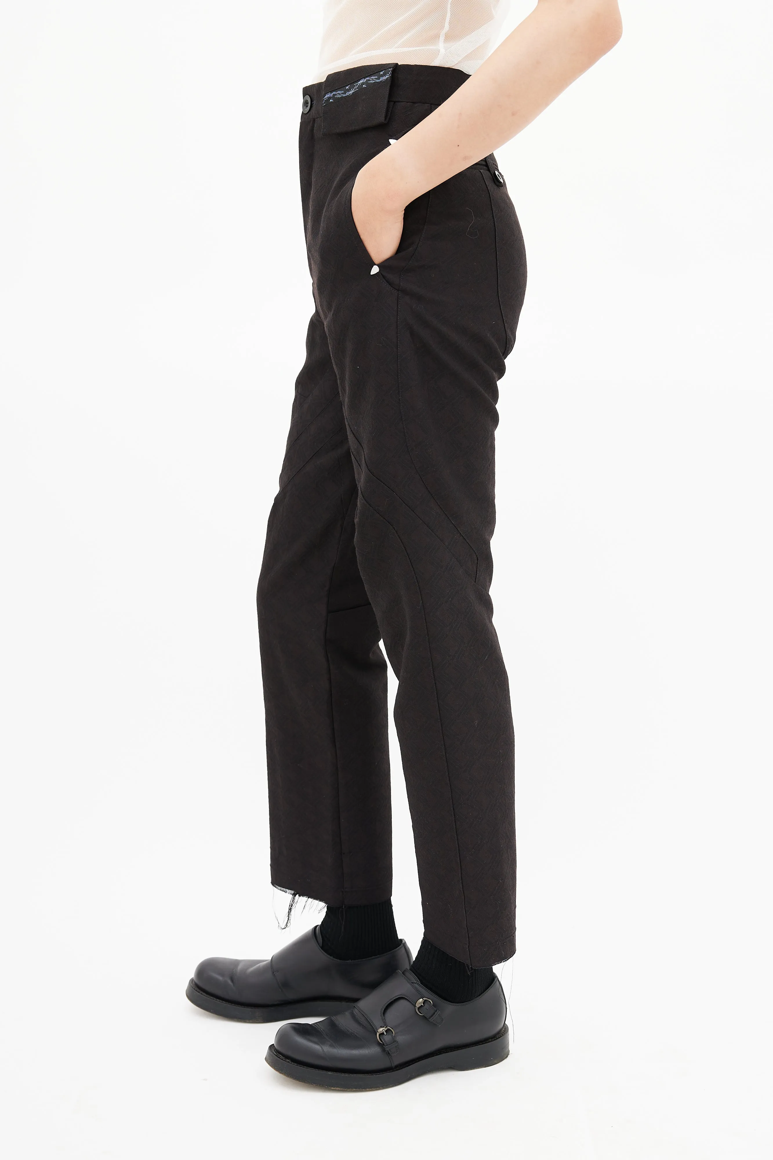 2021 Brown Somnium Wool Apron Trouser