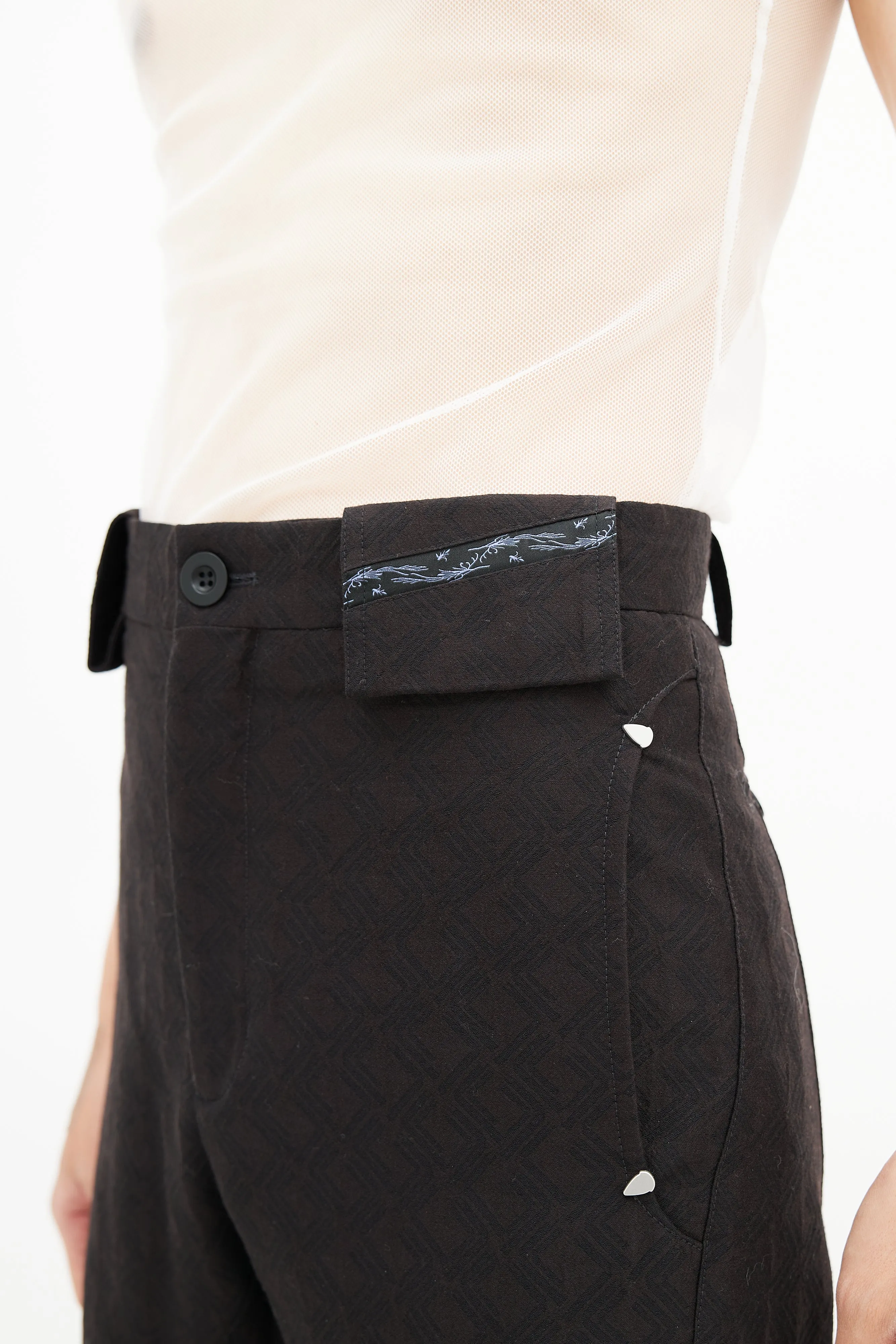2021 Brown Somnium Wool Apron Trouser