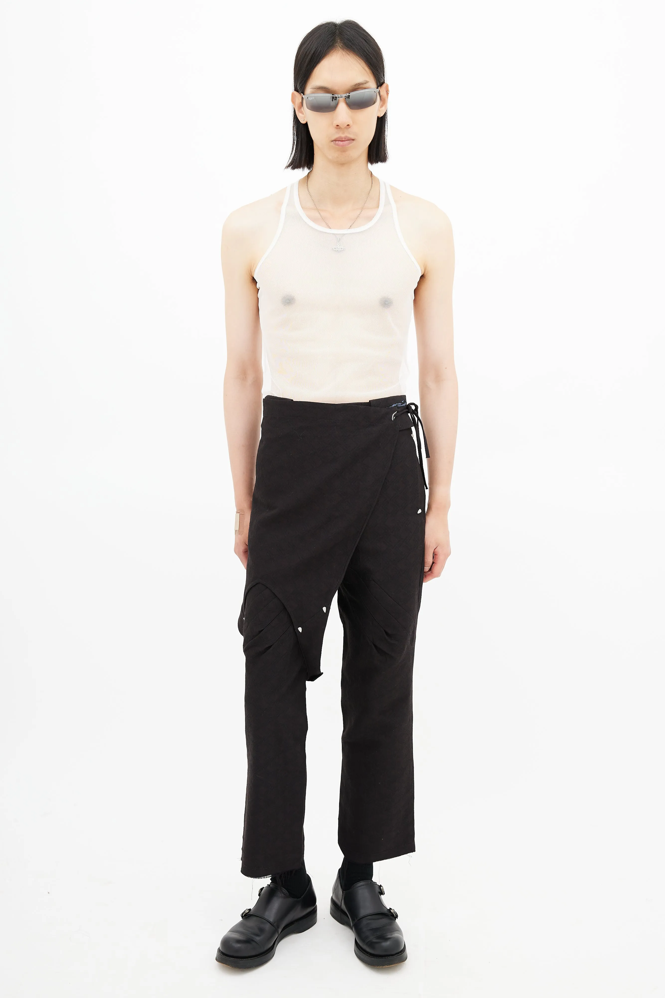 2021 Brown Somnium Wool Apron Trouser