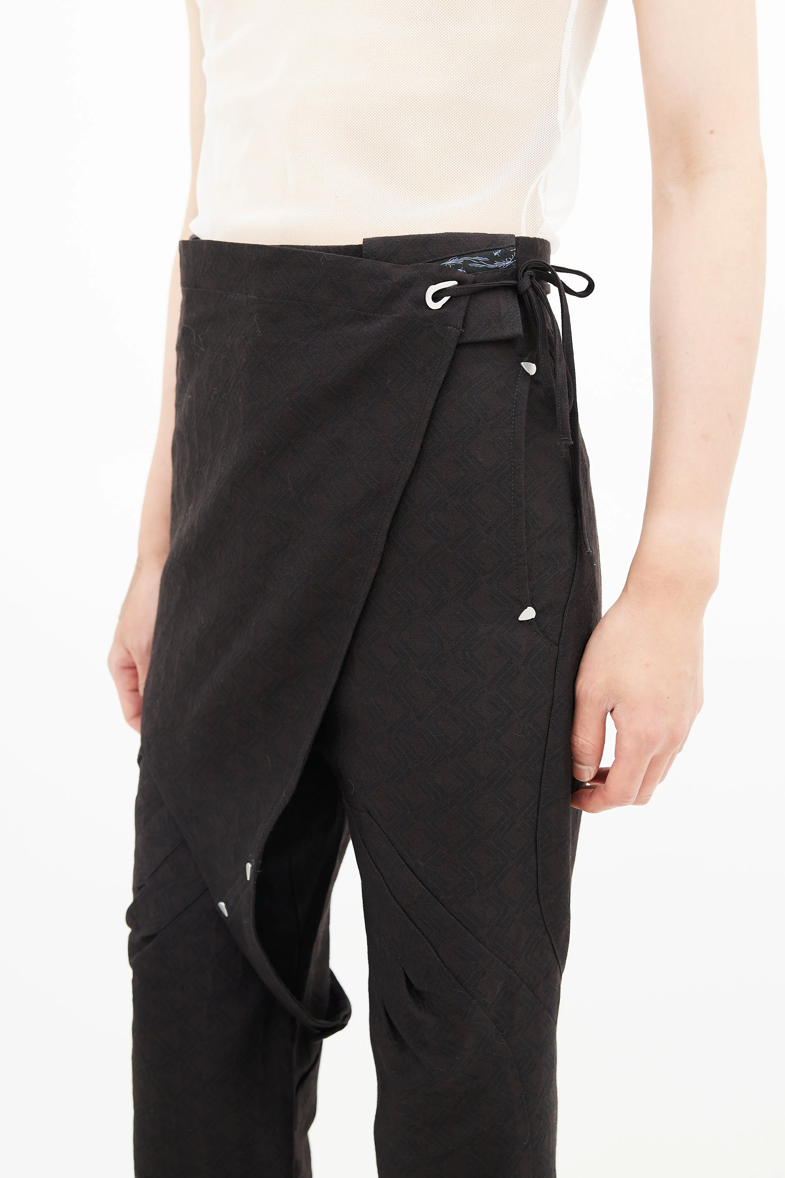 2021 Brown Somnium Wool Apron Trouser