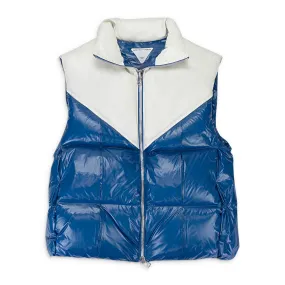 Bottega Veneta Puffer Vest - White/Blue