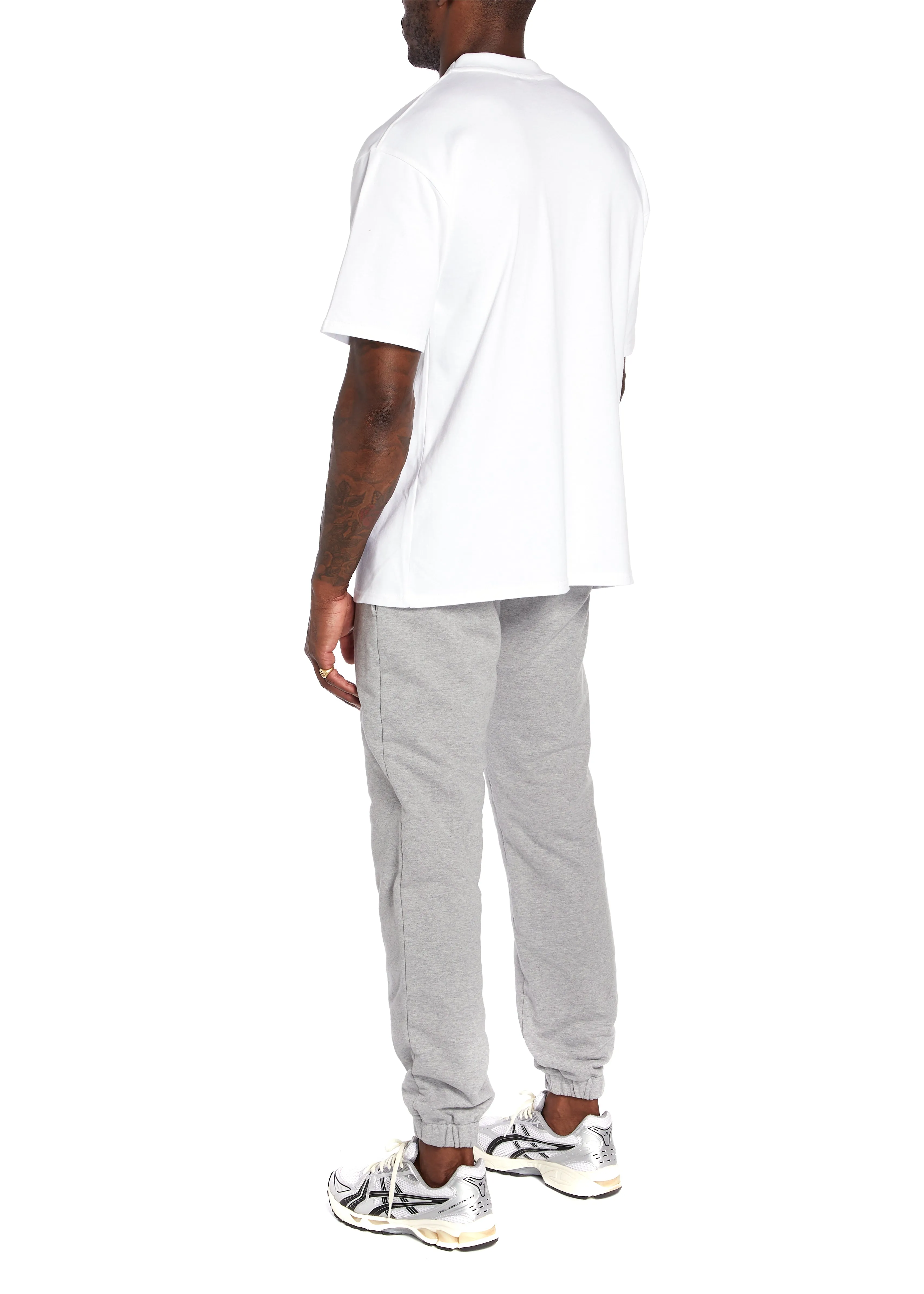 Grey Marl Cuffed Jogger