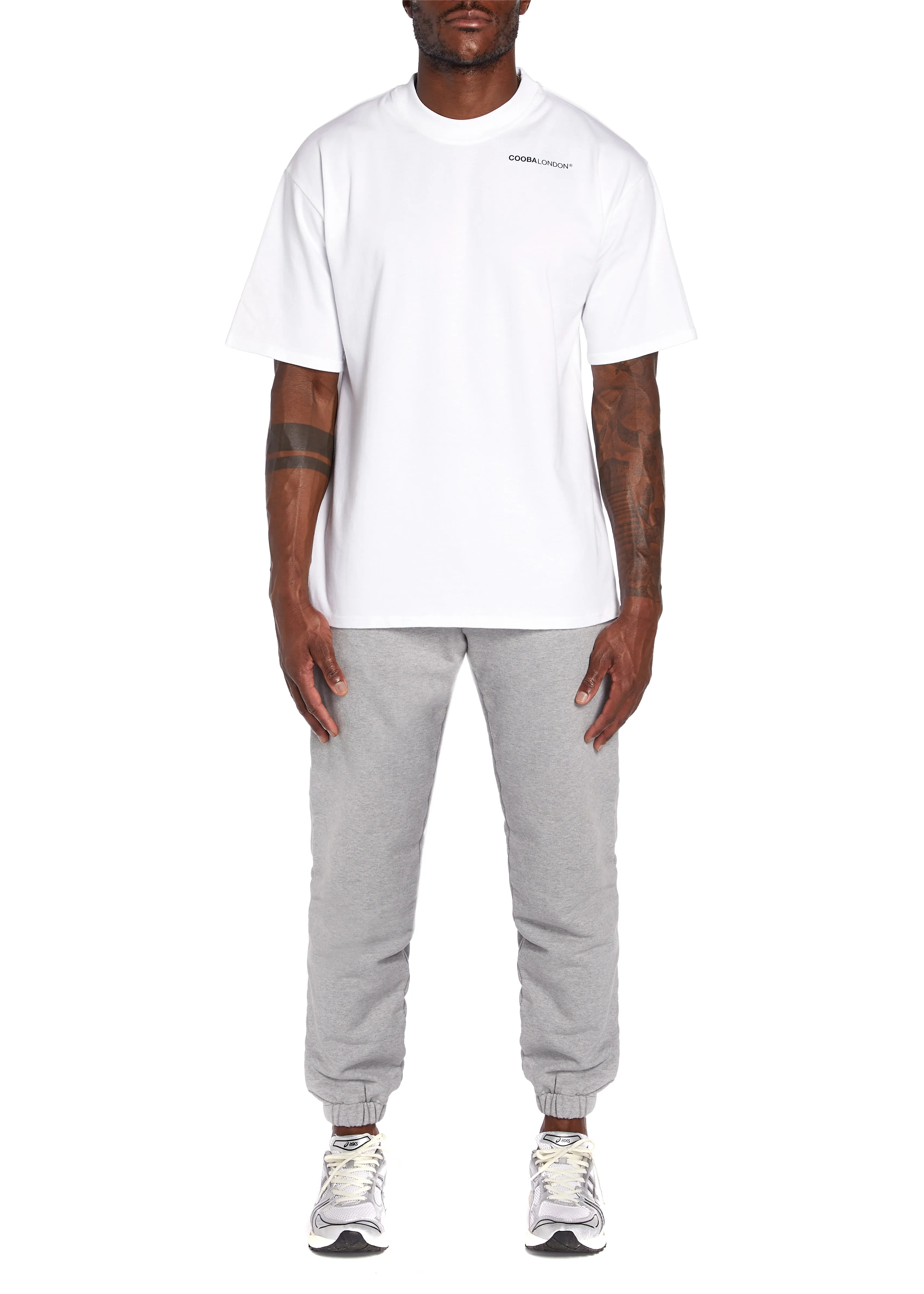 Grey Marl Cuffed Jogger