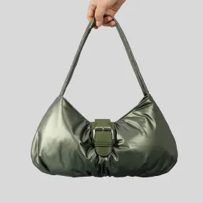 Pleated Underarm Puffer Shoulder Bag - Showtown