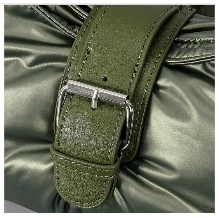 Pleated Underarm Puffer Shoulder Bag - Showtown