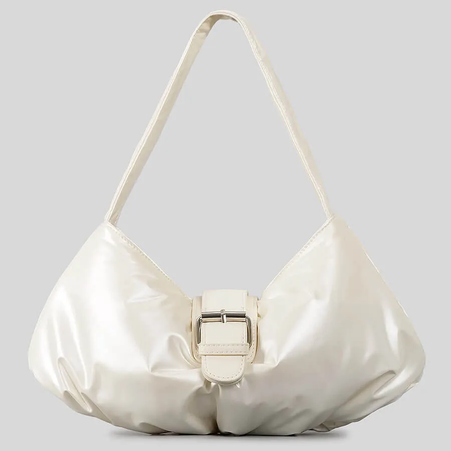 Pleated Underarm Puffer Shoulder Bag - Showtown