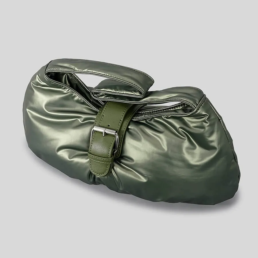 Pleated Underarm Puffer Shoulder Bag - Showtown