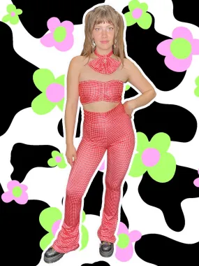 Red Gingham Bell Bottoms (Medium)